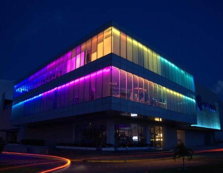نورپردازی نمای ساختمان با ال ای دی نواری